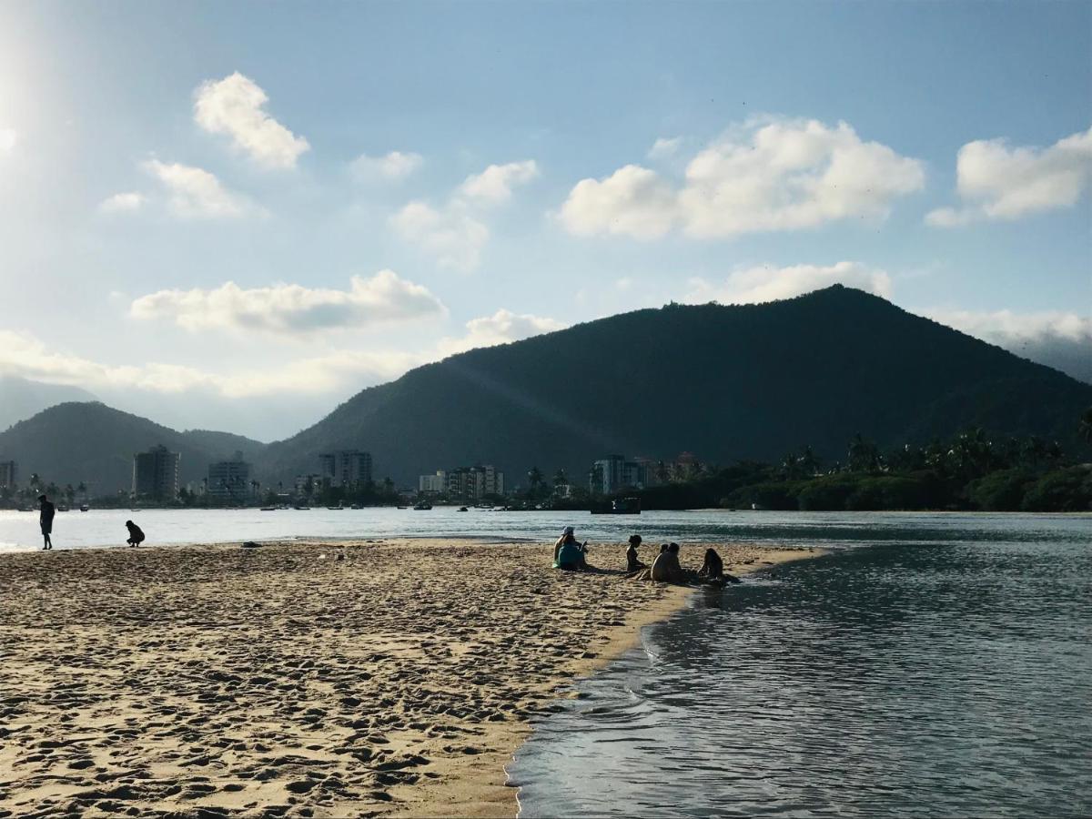 Apartamento Pe Na Areia Frente Para O Mar E Piscina Na Prainha Caraguatatuba Bagian luar foto