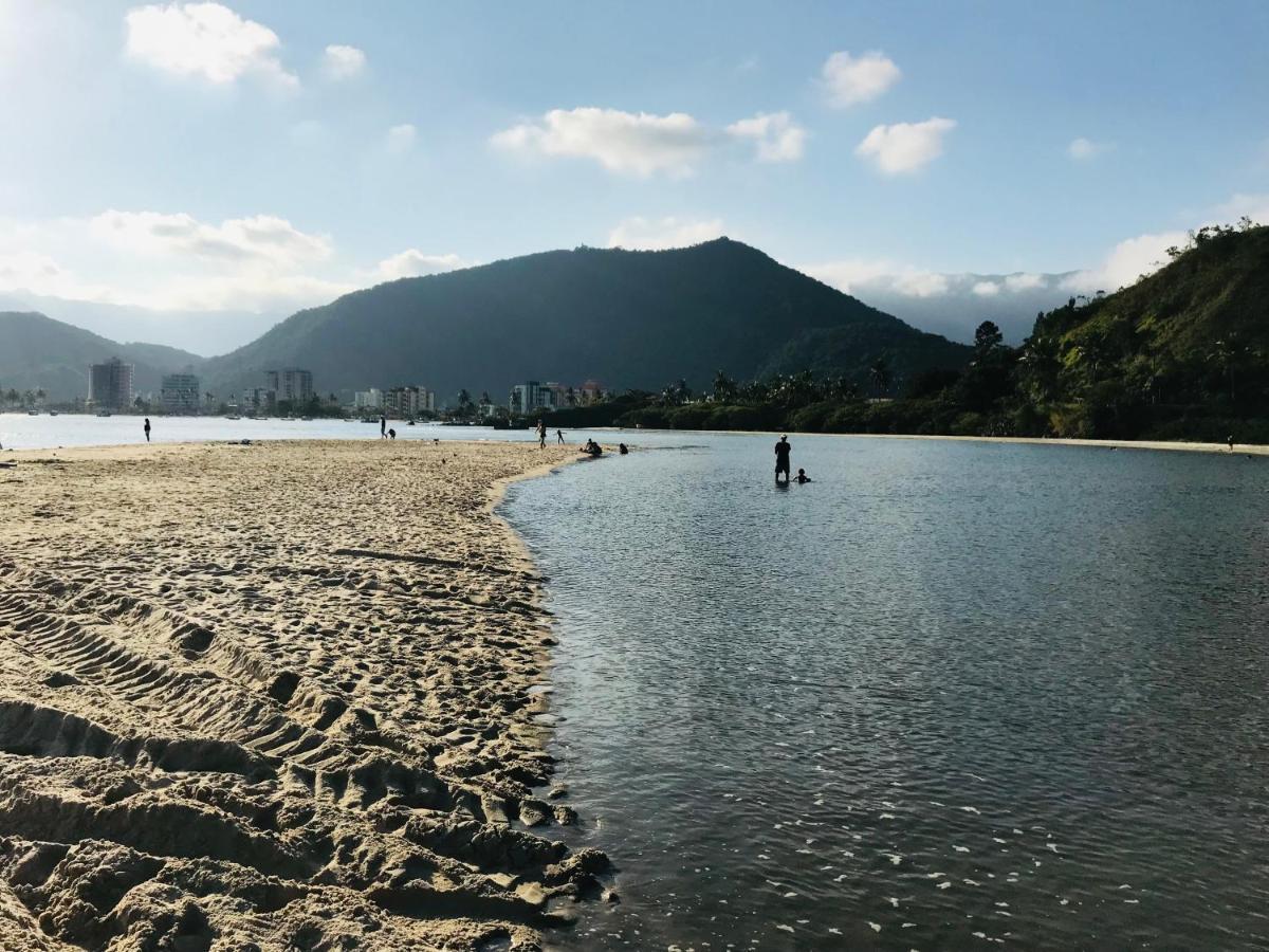 Apartamento Pe Na Areia Frente Para O Mar E Piscina Na Prainha Caraguatatuba Bagian luar foto