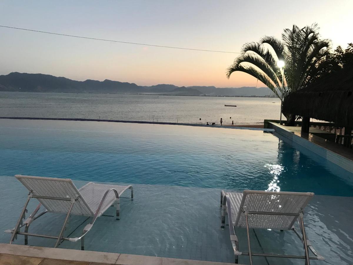 Apartamento Pe Na Areia Frente Para O Mar E Piscina Na Prainha Caraguatatuba Bagian luar foto