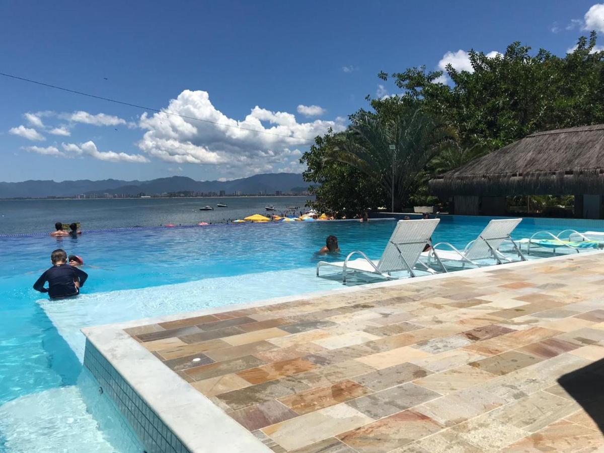 Apartamento Pe Na Areia Frente Para O Mar E Piscina Na Prainha Caraguatatuba Bagian luar foto